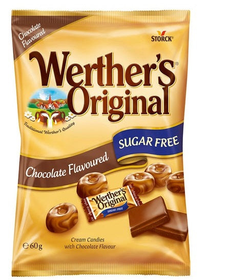 Werthers Chocolate Flavoured Sugar Free Candies Chocolate 60grams