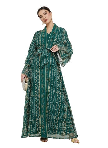 Embroidered Abaya With Inner Main image